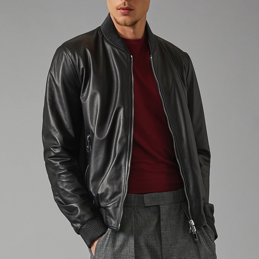 NWOT Giorgio Armani Reversible Bomber jacket